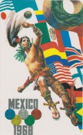 JEUX OLYMPIQUES DE MEXICO 1968  ( UN SIECLE D'OLYMPISME A TRAVERS LA CARTE POSTALE ) - Jeux Olympiques