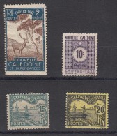 Nelle Caledonie  Timbre Taxe 4 Valeurs - Timbres-taxe