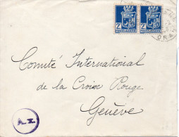 ALGERIE LETTRE CENSUREE POUR LA SUISSE 1943 - Storia Postale