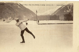 CPA( Sport Patinage A Glace)  CHAMONIX Les Grands Mulets - Patinaje Artístico