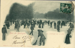 CPA( Sport Patinage A Glace)    Bois De Boulogne Patinage Sur Le Lac - Eiskunstlauf