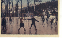 CPA( Sport Patinage A Glace)    PEIRA CAVA  La Patinoire De L Hotel Truchi - Eiskunstlauf