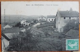Cpa D52 - Gare De Chalindrey - Route De Torcenay - 1909 - Chalindrey
