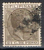 Sello 2 1/2 C. De Peso FILIPINAS, Colonia Española, Num 58 º - Philippinen