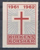 Sello Kirkens Korshaer 1961. Coro De La Iglesia, Label ** - Abarten Und Kuriositäten