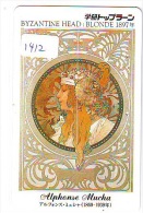 Télécarte JAPON PEINTURE * ART * MUCHA * 1897 * Telefonkarte Gemälde (1412) Phonecard Japan * - Peinture