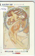 Télécarte JAPON PEINTURE * ART * MUCHA  * Telefonkarte Gemälde (1426) Phonecard Japan * - Peinture