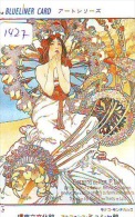 Télécarte JAPON PEINTURE * ART * MUCHA  * Telefonkarte Gemälde (1427) Phonecard Japan * - Peinture