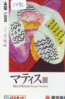 Télécarte JAPON PEINTURE * ART * HENRI MATISSE * Telefonkarte Gemälde (1432) Phonecard Japan * - Peinture