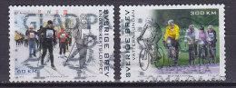 Sweden 2014 BRAND NEW - Brev Engelbrektsloppet 60 Km Skiing & Vätternrundan Cycling 300 Km Fahrrad Velo - Used Stamps