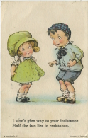 C H TWELVETREES - I WON'T GIVE WAY TO YOUR INSISTENCE - Humorous Cards