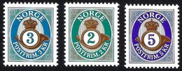 Norway Norge 2001 2002 2005 - Posthorn - 2; 3; 5 Kr. - Nuovi