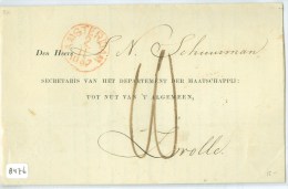 HANDGESCHREVEN  BRIEF 1857 Van AMSTERDAM Naar ZWOLLE (8476) - Covers & Documents