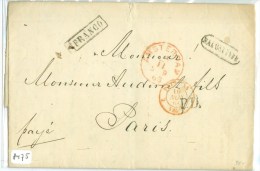 HANDGESCHREVEN BRIEF 1863 Van AMSTERDAM NA POSTTIJD P.D Naar PARIS FRANCE (8475) - Lettres & Documents