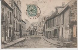 TH :  Val D  'oise :  CHARS  :  Rue De  L'  église - Chars