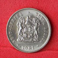 SOUTH AFRICA  5  CENTS  1981   KM# 84  -    (Nº06397) - South Africa