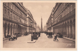 France Paris 1925 Rue De Castiglione Street, Car Cars Transport - Statuen