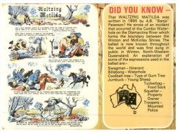 (PH 639)  Australia - Did You Know Waltzing Matilda - Outback