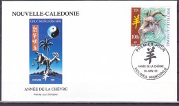 NOUVELLE CALEDONIE -1 Er Jour  -  Année De La Chèvre  -  2003 -    -  - - FDC