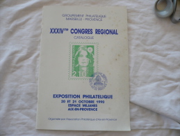 24me Exposition Philatélique Octobre 1990 - Expositions Philatéliques