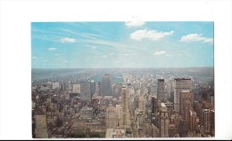 P4288  View Looking North Over Mid Manhatta New York City   USA Front/back Image - Manhattan