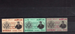 EMIRATI ARABI UNITI - UNITED ARAB EMIRATES 1964 DUBAI MEMORIAL PRESIDENT KENNEDY DEATH ANNIVERSARY 1963 IMPERF. MNH - Dubai