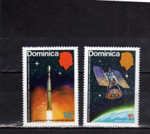 DOMINICA 1973 METEREOLOGY SATELLITES SATELLITE SATELLITEN METEOROLOGICO SPACE METEO SPAZIO MNH - Dominique (...-1978)