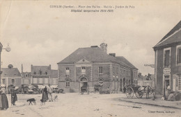 CPA - Conlie - Place Des Halles - Mairie - Justice De Paix - Conlie