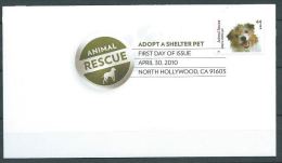 USA 2010 Wire-haired Jack Russell Terrier 44¢ FDC USED SC 4451 YV 4272 MI 4611 SG 5038 - 2001-2010