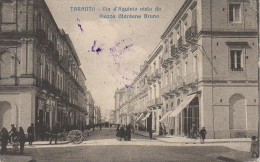 Delcampe - Italie TARANTO Via D'Aquinio Vista Da Piazza Giordano Bruno - Taranto