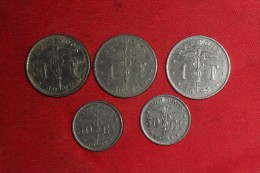 5 Monnaie De Belgique/ "Bon Pour 1 Franc" 1922 Et 1922 "Goed Voor" Et 1923/ Et 50Ctmes 1922 Et 1923 TTB+ - 25 Cent