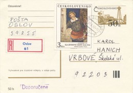 I2983 - Czechoslovakia (1983) 398 35 Oslov - Lettres & Documents