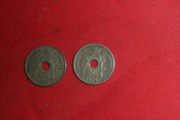 Lot 2 Monnaie De Belgique / 10 Ctmes 1927 Et 1928 En TB/ Monnaies Plus Belle En Réalité! - 25 Cents