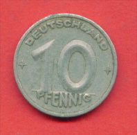 F3772 / - 10 Pfennig - 1949 A -  DDR - Deutschland Germany Allemagne Germania  - Coins Munzen Monnaies Monete - 10 Pfennig