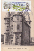 Carte Maximum FRANCE N°Yvert LISA1027 (ANGERS) Obl Sp Ill 1er Jour Salon Phil Sur Carte Ancienne - 2010-2019