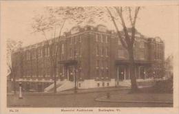 Vermont Burlington Memorial Auditorium Albertype - Burlington