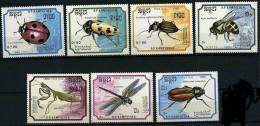 KAMPUCHEA Insectes, Abeilles, Abejas, Bees, Yvert 830/6 **, MNH - Andere & Zonder Classificatie