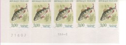 1990 -  Poisson Perche -  Bloc De 5 Timbres N° 2664 - Ungebraucht