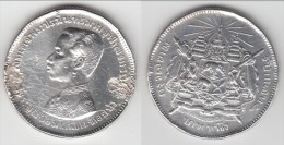 **** THAILANDE - THAILAND - 1 BATH (YEAR ????) RAMA V - ARGENT - SILVER (lire Nota) **** EN ACHAT IMMEDIAT !!! - Thailand