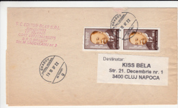 ION IONESCU, MATHEMATICIAN, STAMPS ON COVER, 1997, ROMANIA - Lettres & Documents