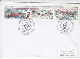 DUMONT D'URVILLE SPECIAL POSTMARKS, FRENCH EXPEDITIONS, BASE, PENGUINS, STAMPS ON COVER, 1997, T.A.A.F. - Briefe U. Dokumente