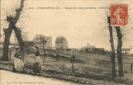 PORCHEVILLE    Descente Vers La Seine  Côté Est  (animée) - Porcheville