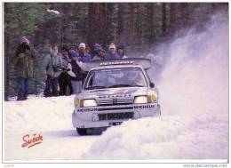 RALLYE AUTOMOBILE -  SUEDE  -  PEUGEOT 205 Turbo 16 - J.KANKKUNEN - J. PIIRONEN - Rally's