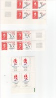 1990/1991  -  Alberville   -  3 Blocs De 4 Timbres N° 2632, 2633 Et 2710 - Ungebraucht