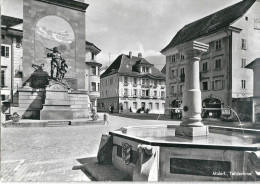 Altdorf - Telldenkmal Mit Brunnen Und Hotel Reiser          Ca. 1950 - Altdorf