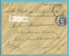 211 Op Brief (portvrije / Franchise De Port) Aangetekend Met Stempel EPPEGHEM - 1921-1925 Petit Montenez