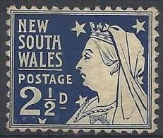 NEW SOUTH WALES - 1897 2½d Queen Victoria's 60th Year Of Reign. Mint Hinged * - Neufs