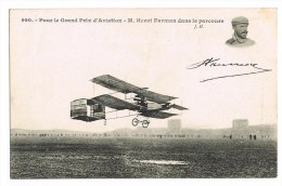 990. - Pour Le Grand Prix D'Aviation  - M. Farman Dans Le Parcours - Demonstraties