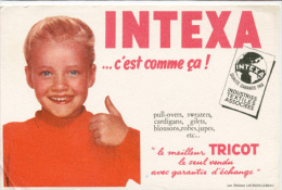 Buvard  Marque  INTEXA...ç'est  Comme  ça !  Industries  Textiles  Associèes - Verzamelingen & Reeksen