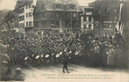 67 STRASBOURG - Entrée Solennelle Du Maréchal Pétain 25/11/18 - La Musique D'un Régiment De Zouaves - Strasbourg